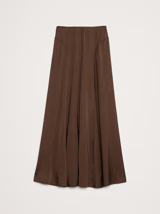 Stretch-Satin Maxi Skirt | Banana Republic (US)