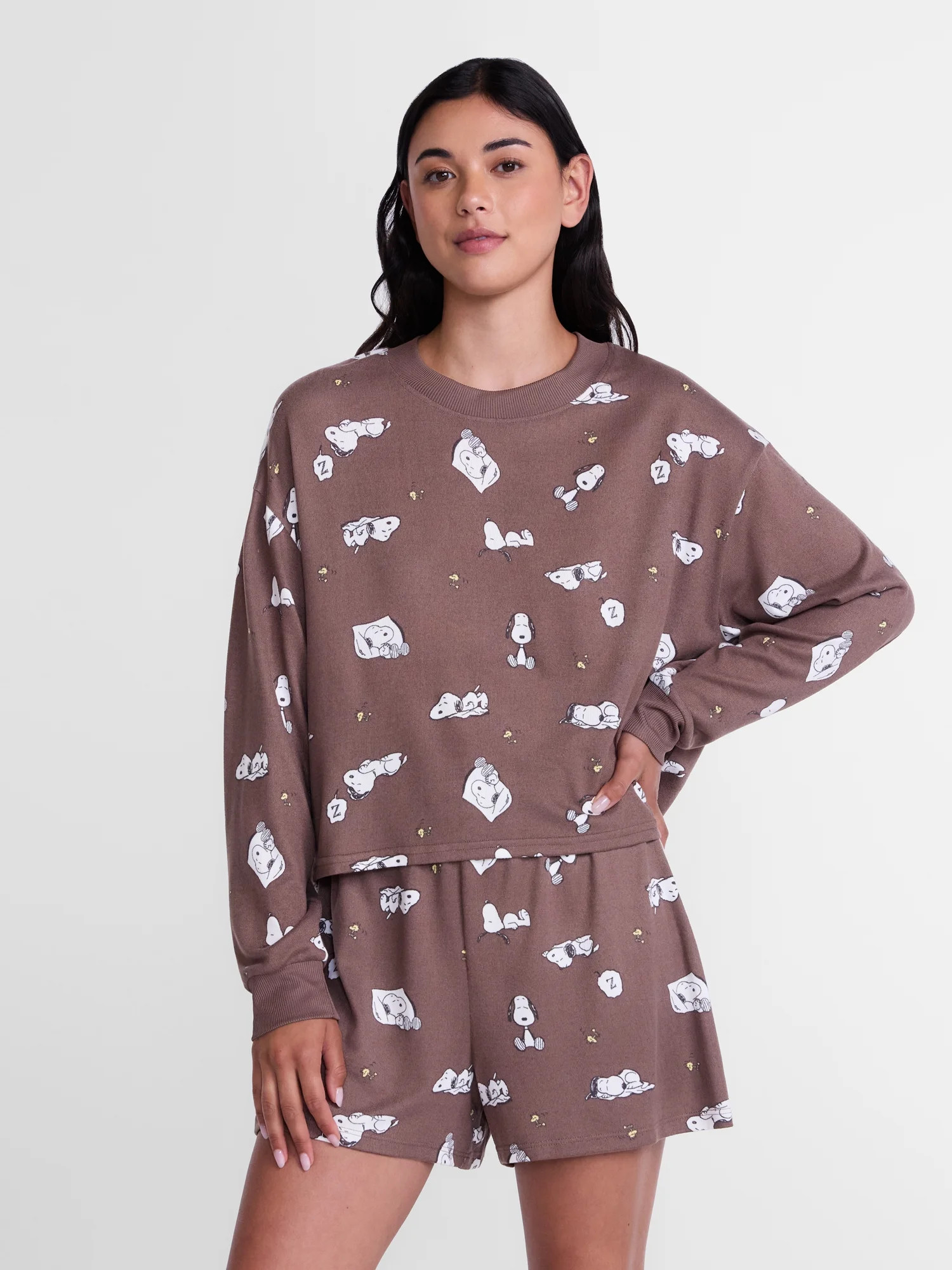 Peanuts Women's and Women's Plus Tee and Shorts Pajama Set by Grayson Social, 2-Piece, Sizes XS-3X | Walmart (US)