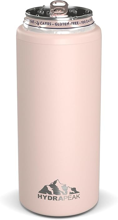 Hydrapeak Slim Can Cooler - Double Wall Insulated Skinny Can Cooler for All 12 oz | Amazon (US)