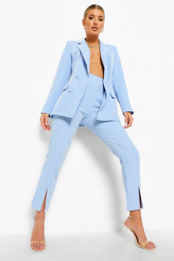 Double Breasted Fitted Blazer | Boohoo.com (US & CA)