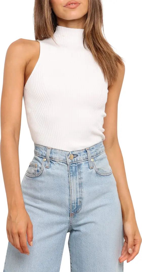 Runie Mock Neck Sleeveless Rib Top | Nordstrom