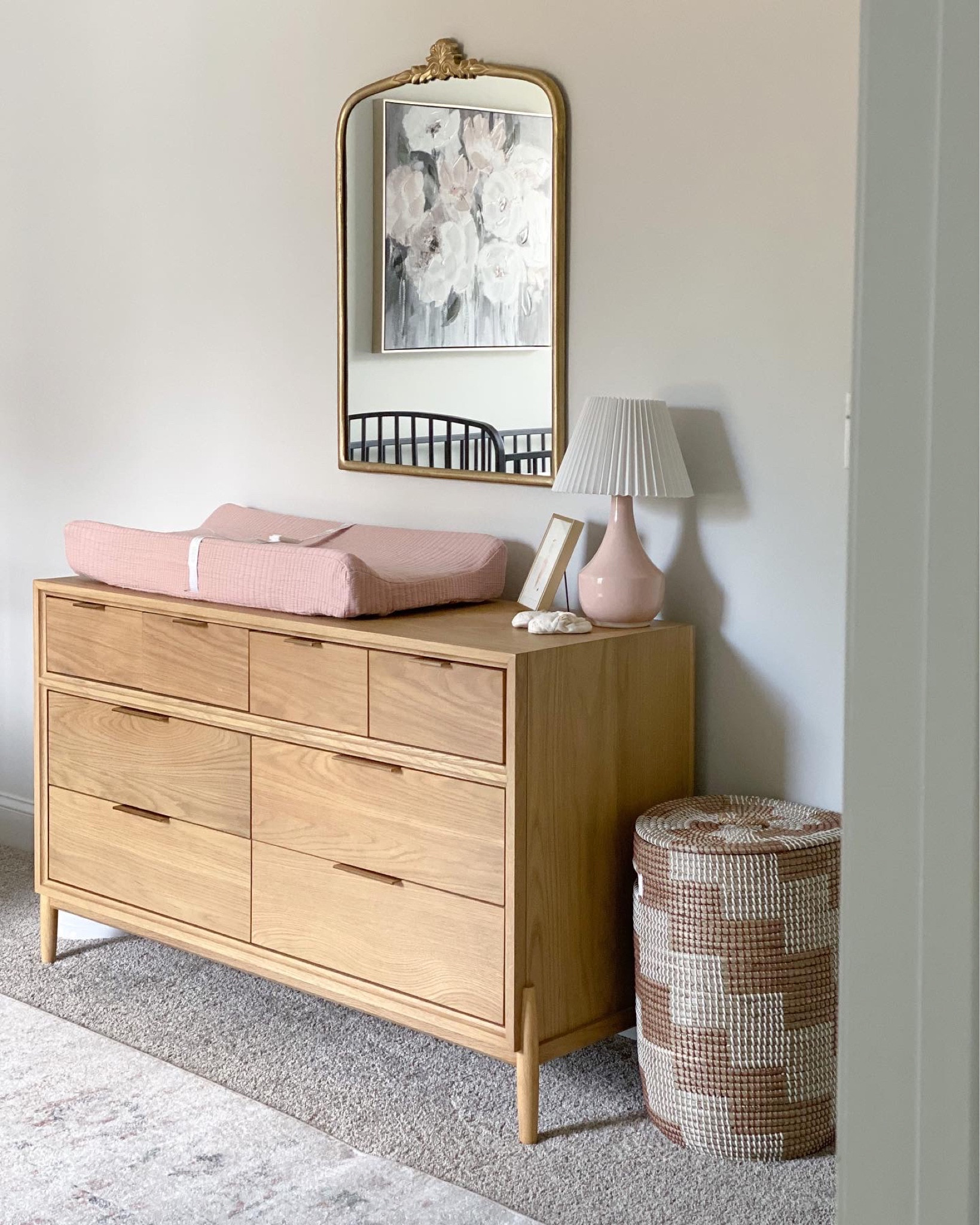 Nursery is ready! Just needs baby girl! #leighallisondesign

#LTKhome #LTKbaby