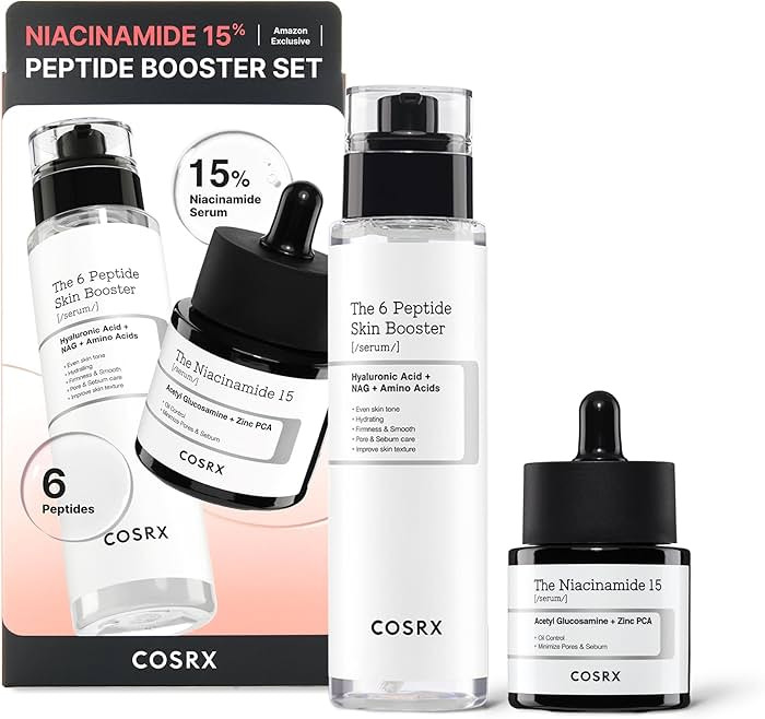 COSRX Niacinamide 15% Peptide Booster Set - Amazon Exclusive - Korean Skin Care Set, Gift Sets, N... | Amazon (US)
