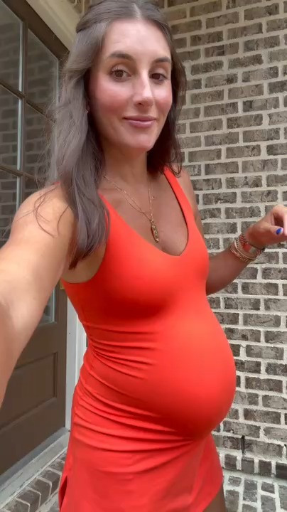 OOTD with a growing bump! Love these athletic dresses; I have them in 3 colors!  

 #LTKootd #LTKBump