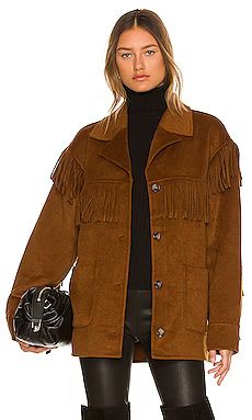 L'Academie Zion Jacket in Brown from Revolve.com | Revolve Clothing (Global)