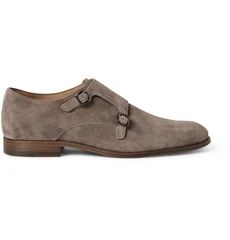 Brushed-Suede Monk-Strap Shoes | Mr Porter US