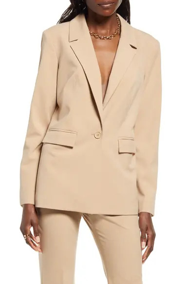 Open Edit Fitted Blazer | Nordstrom