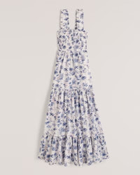 Women's Smocked Bodice Easy Maxi Dress | Women's Dresses & Jumpsuits | Abercrombie.com | Abercrombie & Fitch (US)