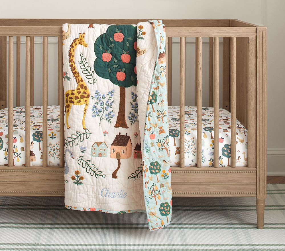 Rifle Paper Co. Storybook Baby Quilt | Pottery Barn Kids
