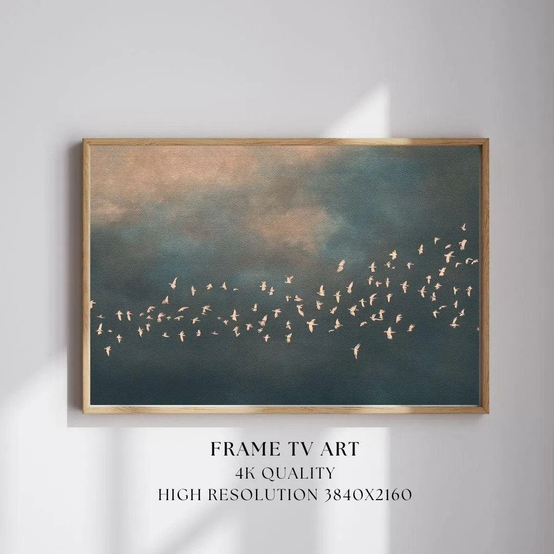 TV Art, Samsung Frame TV Art,  Digital Art Painting, Bird Painting, Minimal Digital Download | Etsy (US)