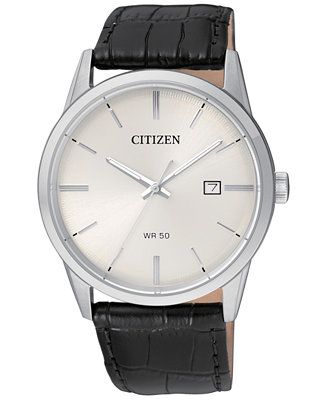 Citizen Men's Quartz Black Leather Strap Watch 39mm BI5000-01A & Reviews - Watches - Jewelry & Wa... | Macys (US)