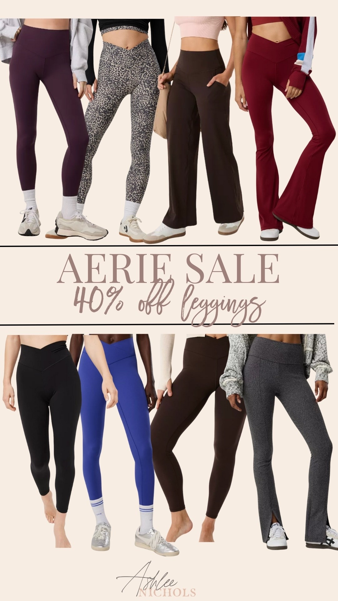 40% off Aerie leggings!

Athleisure, activewear, flare leggings,  crossover leggings

#LTKFindsUnder50 #LTKSaleAlert #LTKActive