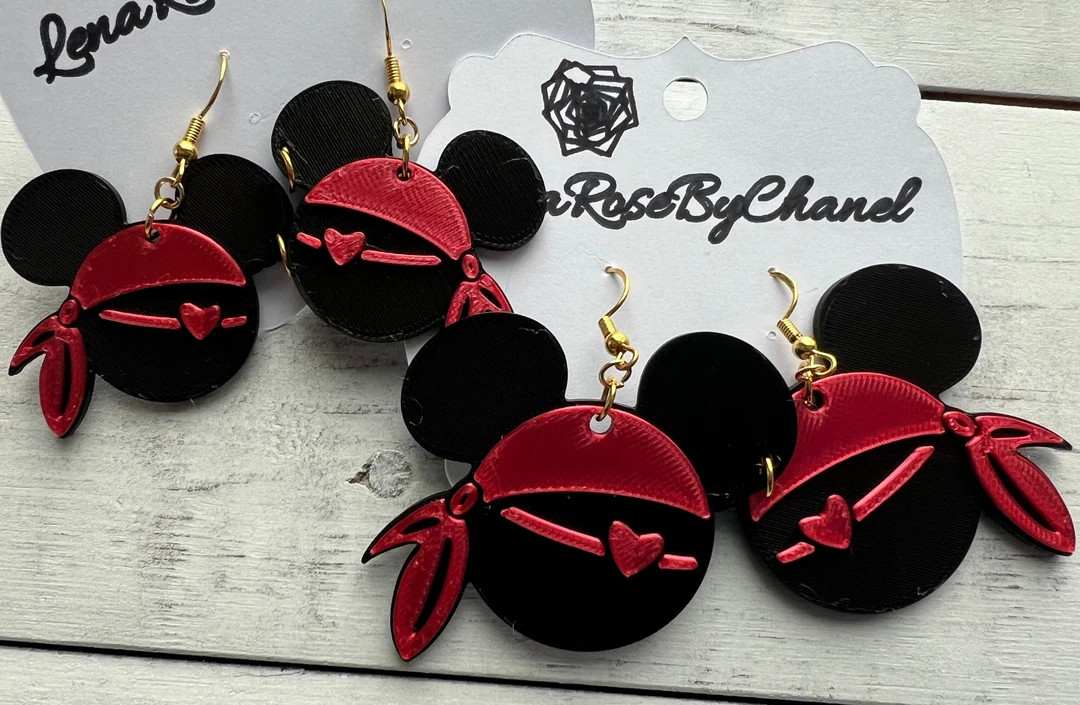 Mickey Pirate Theme | Disney Cruise Inspired | Captain Hook | 3D Printed | Earrings - Etsy | Etsy (US)