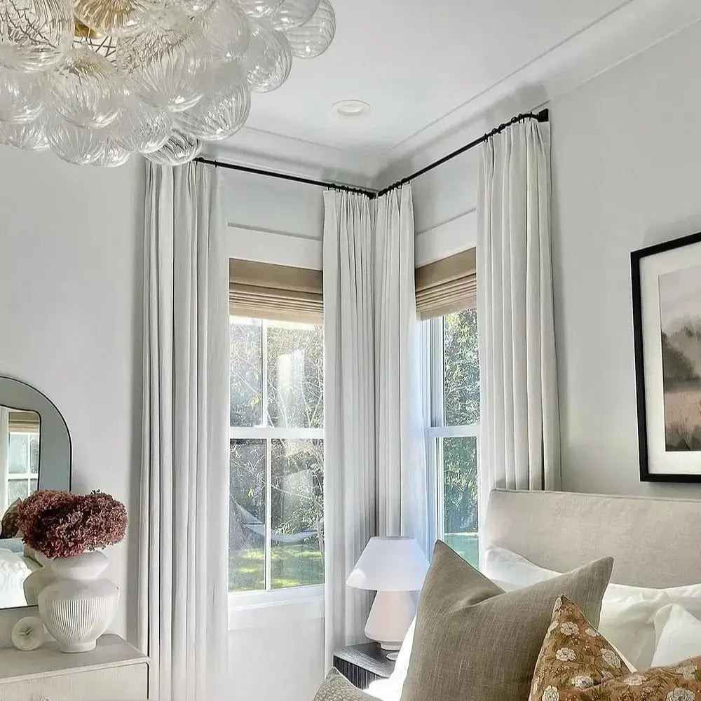 Patti Premium Belgian Linen Flax Curtain Pleated | TWOPAGES