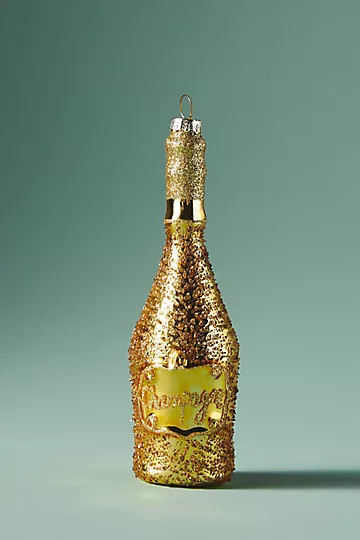 Gold Champagne Ornament | Anthropologie (US)