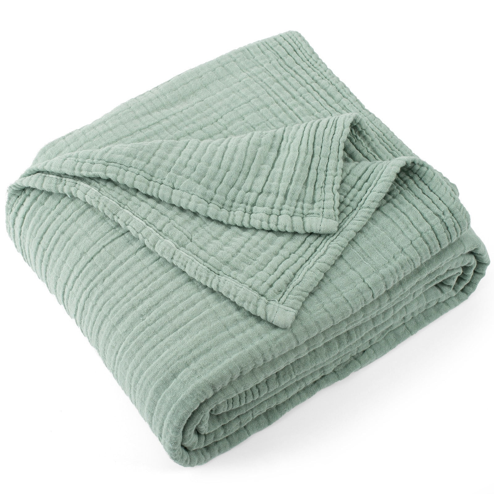 Carriediosa 100% Cotton Muslin Throw Blanket Gauze Blankets for Adults Soft Throws for Bed and Co... | Walmart (US)