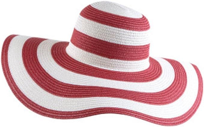 Floppy Wide Brim Straw Hat Women Summer Beach Cap Sun Hat | Amazon (US)