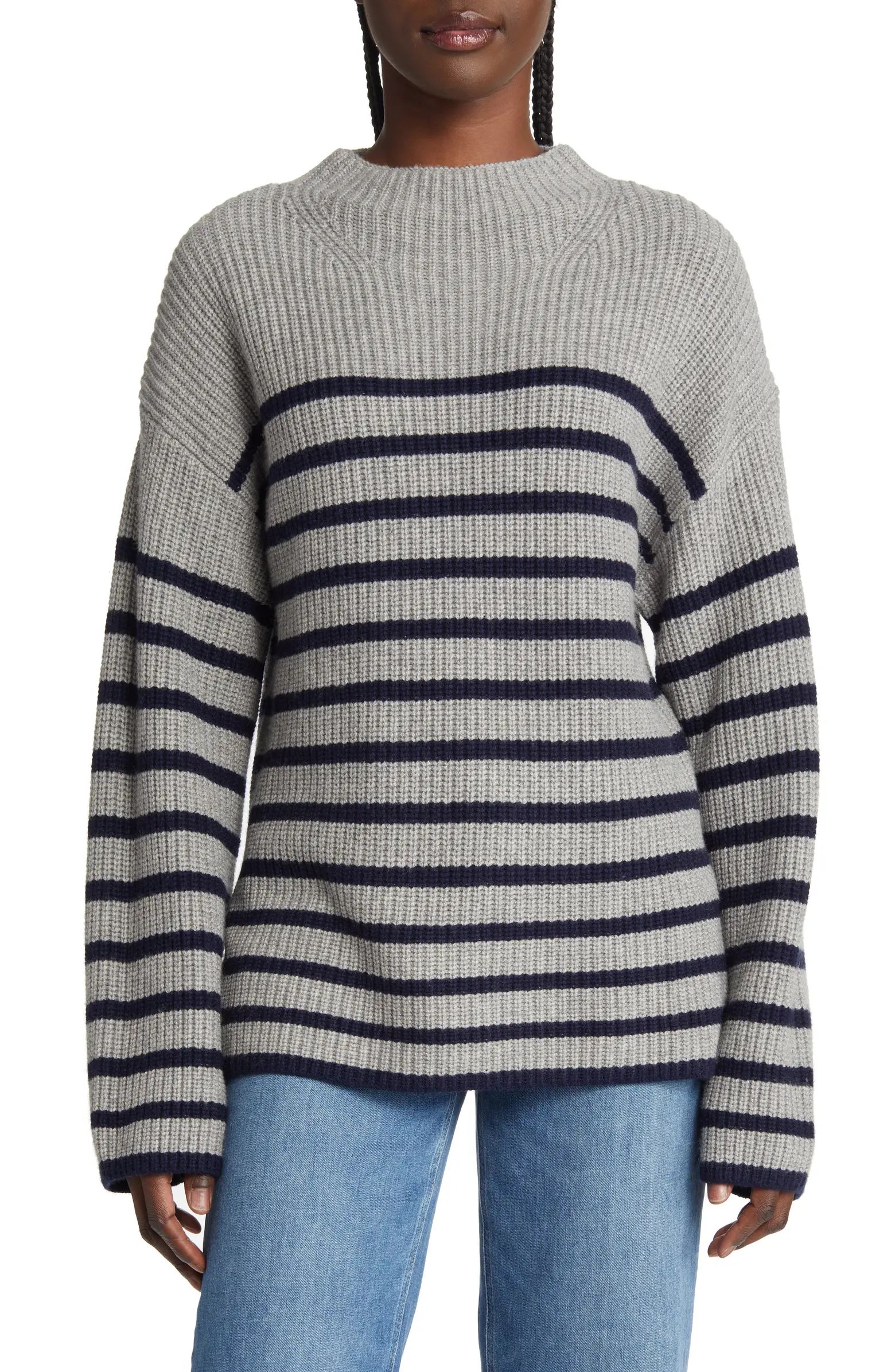 Rails Claudia Stripe Funnel Neck Sweater | Nordstrom | Nordstrom