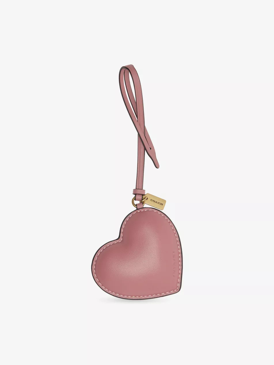 Puffy Heart Leather Bag Charm | Selfridges