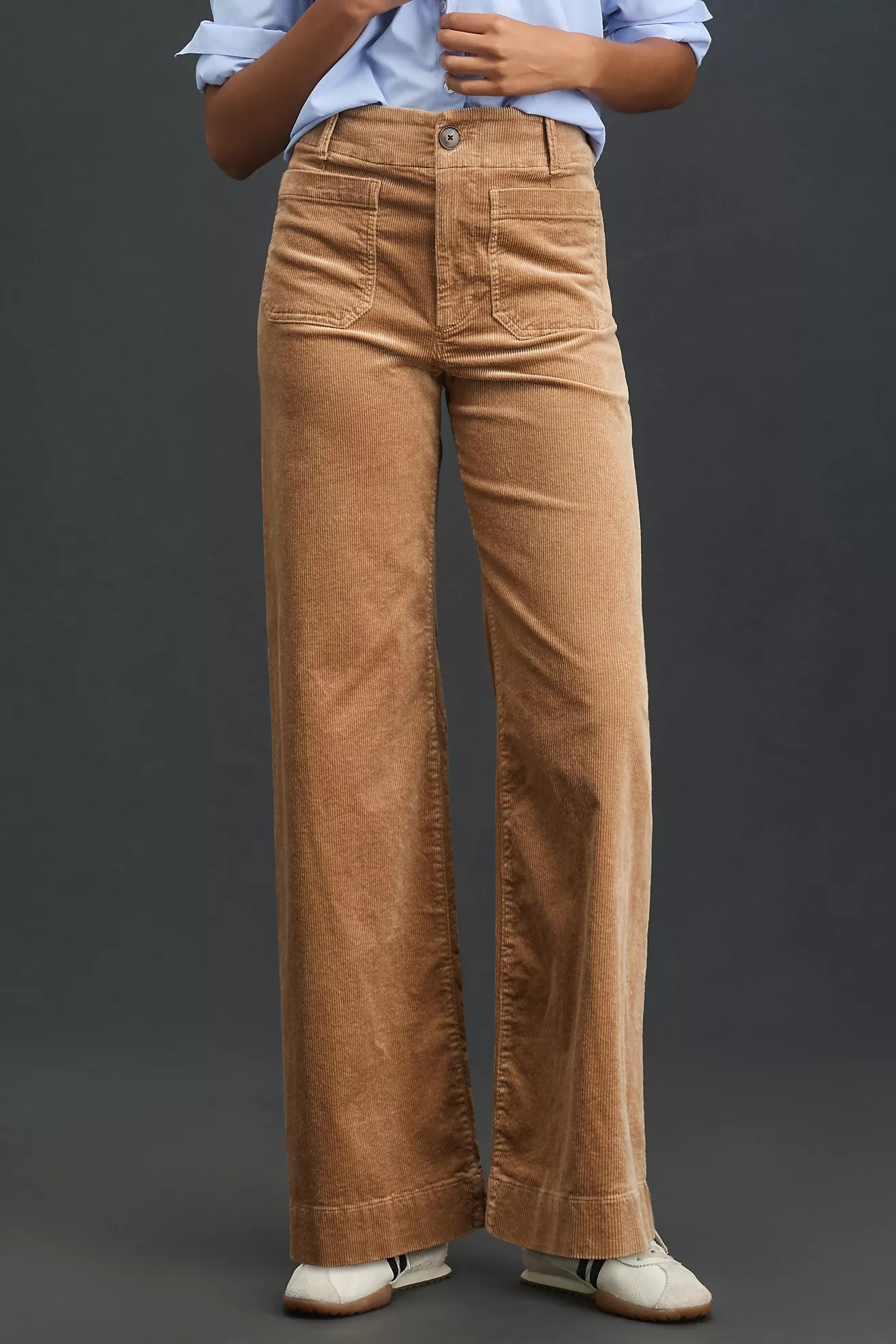 The Colette Corduroy Full-Length Wide-Leg Pants by Maeve | Anthropologie (US)