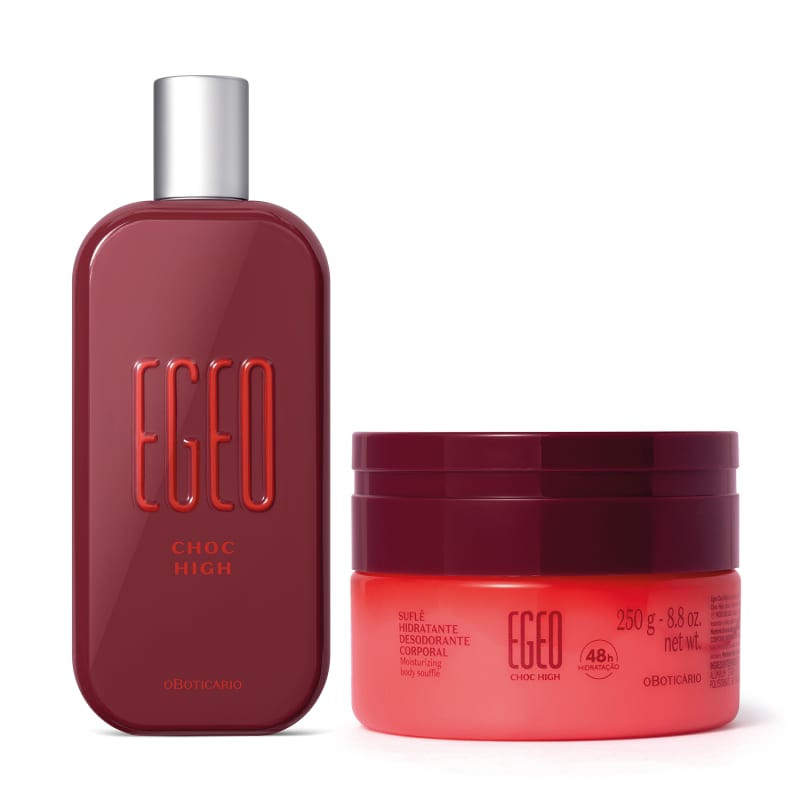 Combo Egeo Choc High: Desodorante Colônia 90ml + Suflê Hidratante Desodorante Corporal 250g | O... | oBoticario (BR)