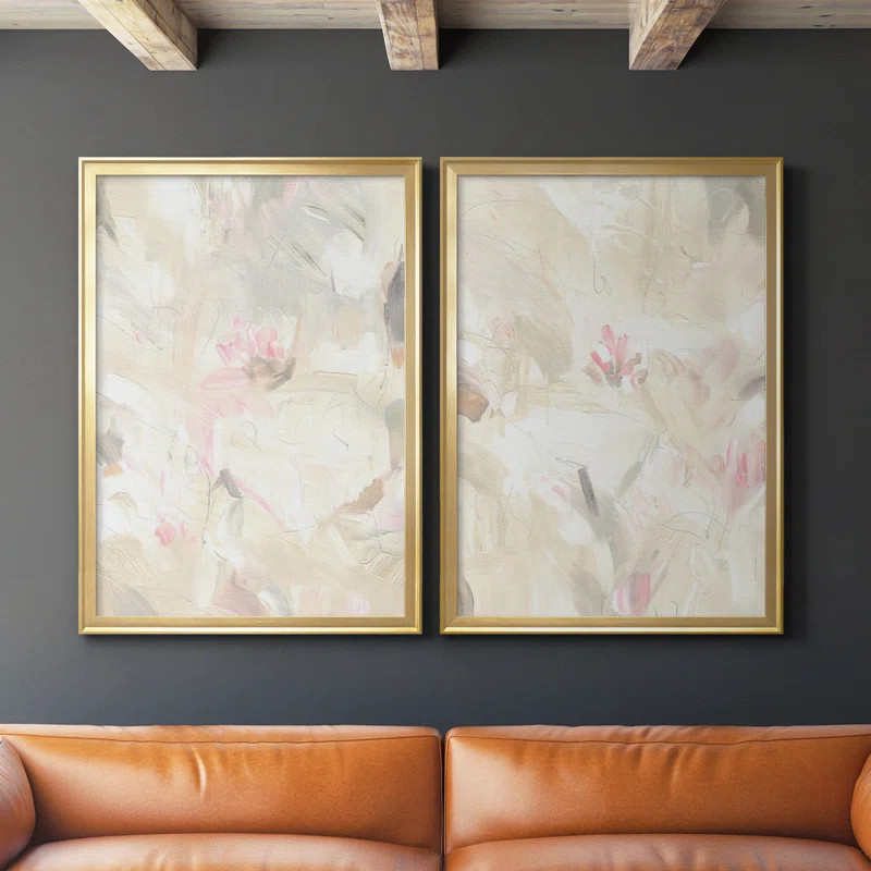 " Soft Abstraction I " 2 - Pieces | Wayfair North America
