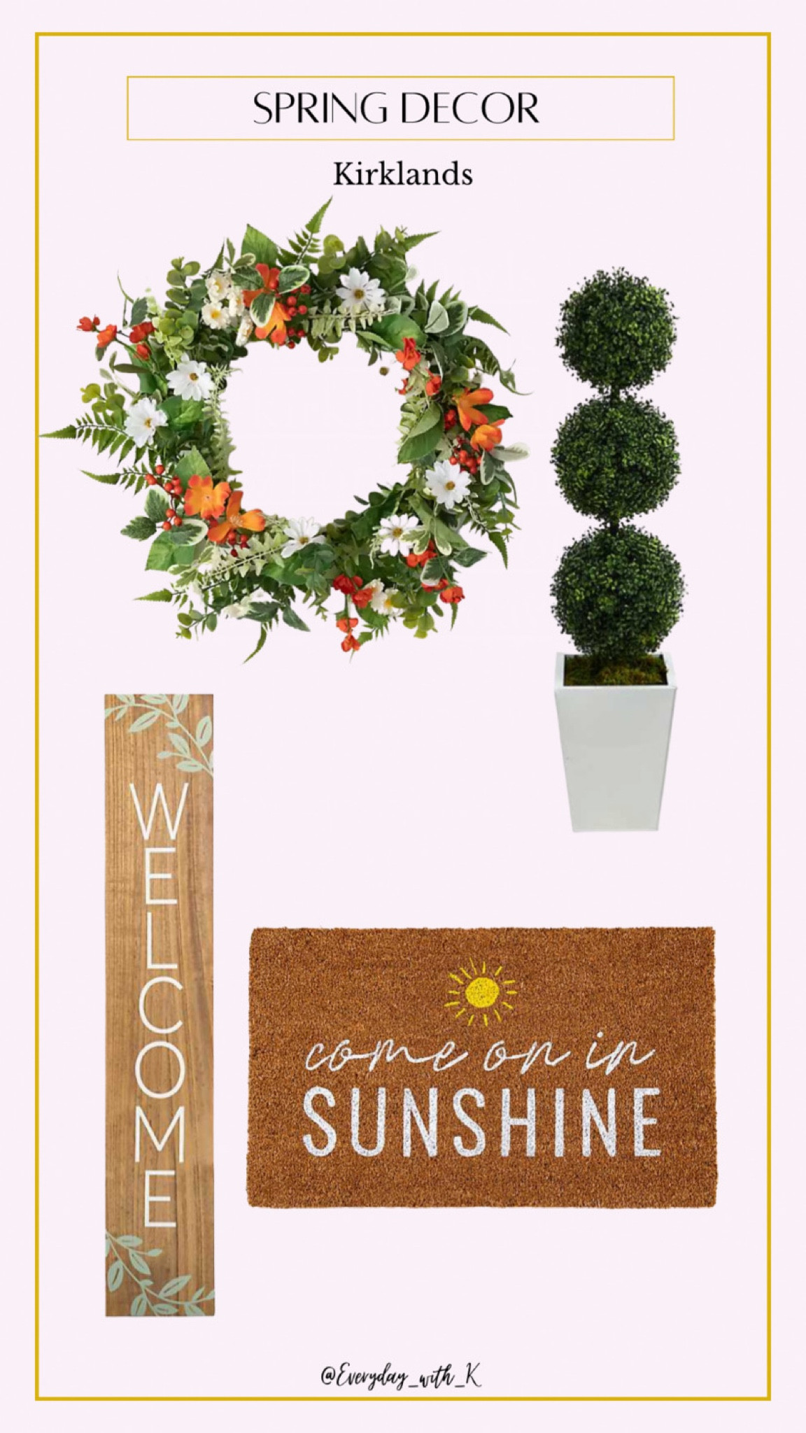 Spring Door Decor from Kirklands 

#LTKSeasonal #LTKSale #LTKhome