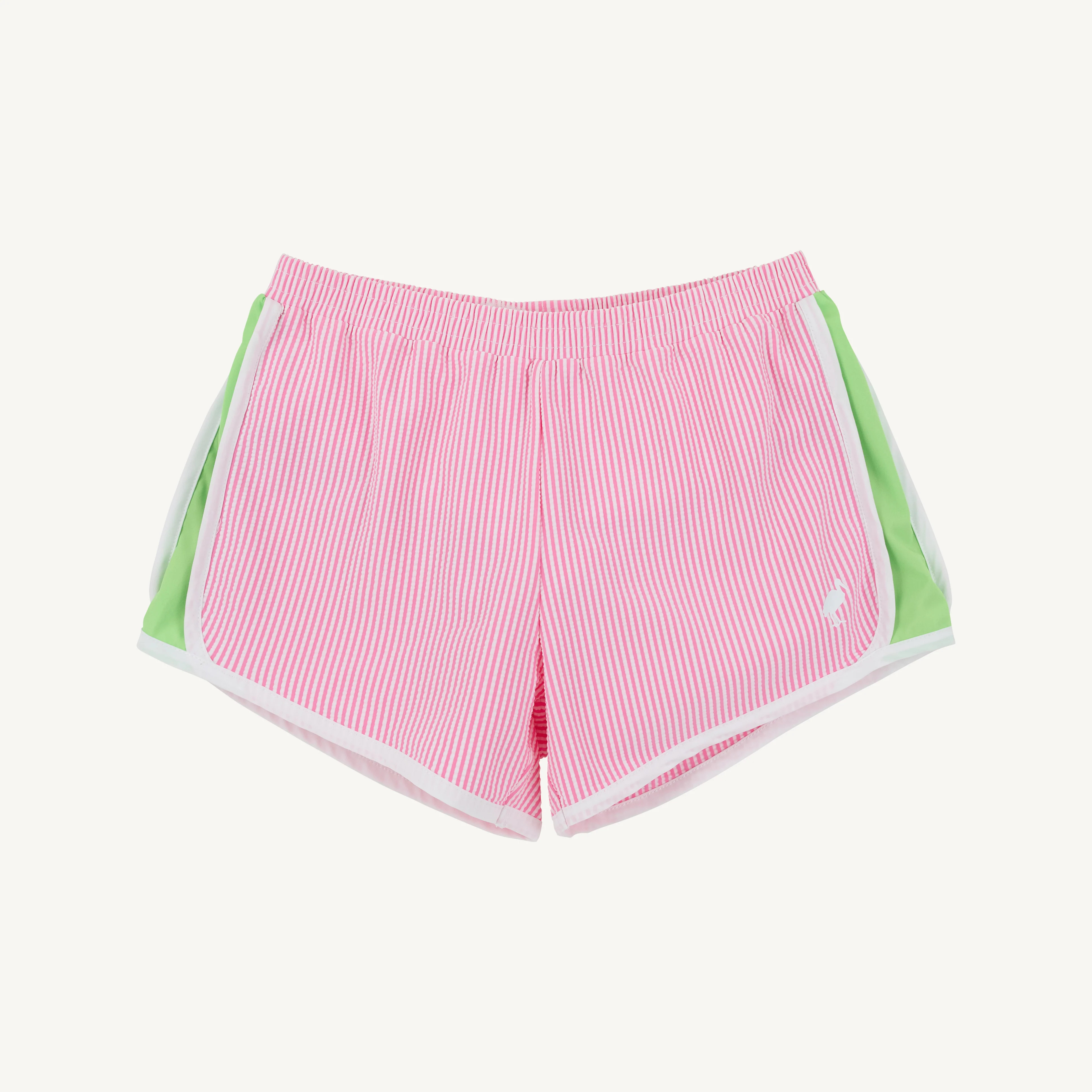 Prepletic™ Shimmy Shake Shorts - Hamptons Hot Pink Seersucker & Lexington Lime | The Beaufort Bonnet Company