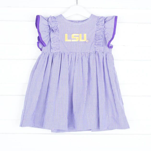 LSU Embroidered Dress | Classic Whimsy