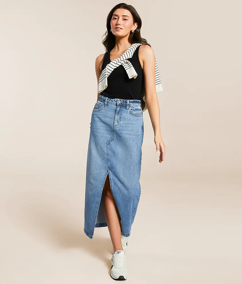 Peyton Denim Maxi Skirt | Buckle