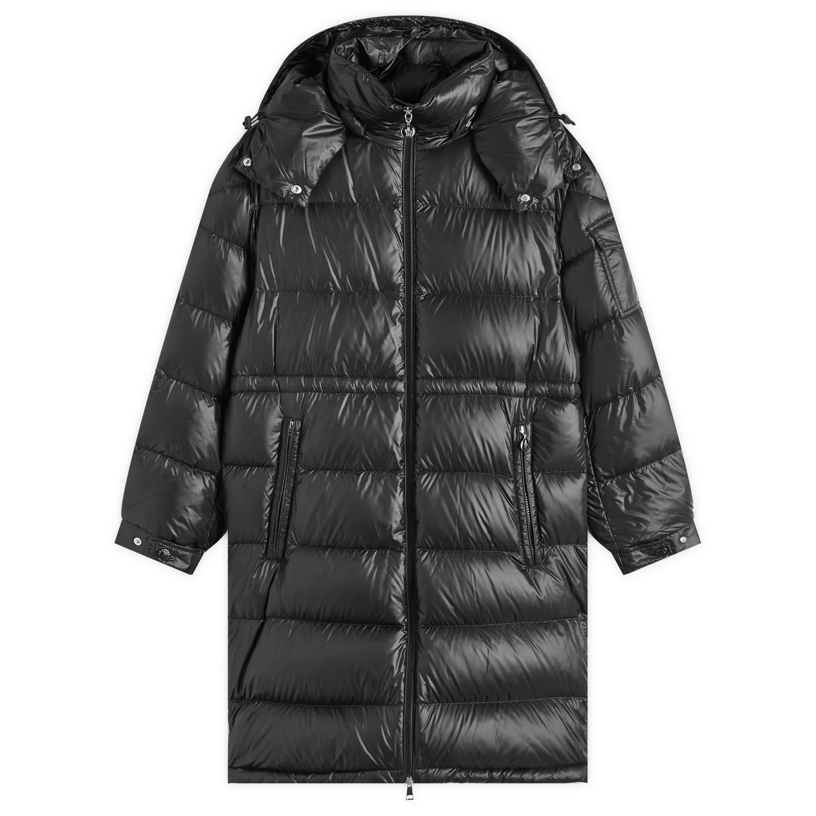 Moncler Women's Meillon Long Padded Jacket in Black, Size Small | END. Clothing