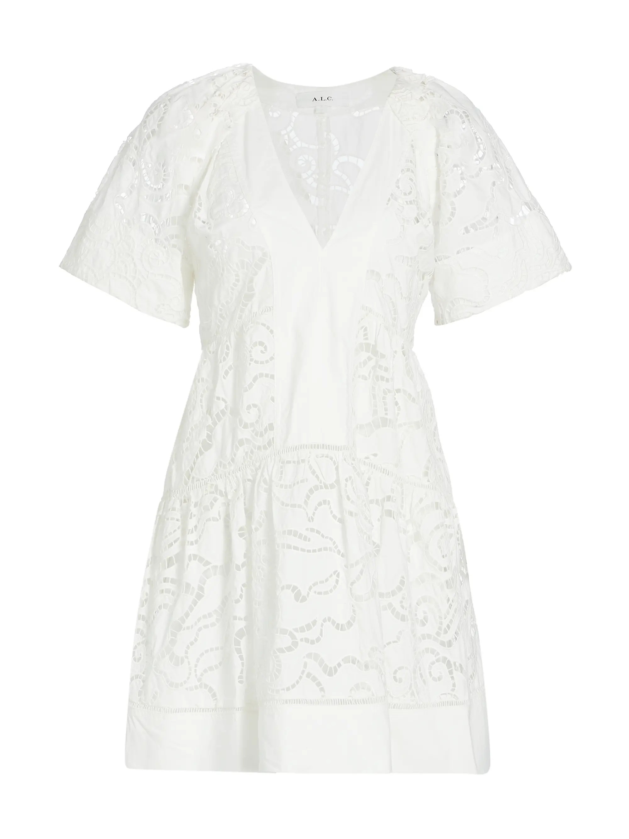 Camila Embroidered Minidress | Saks Fifth Avenue