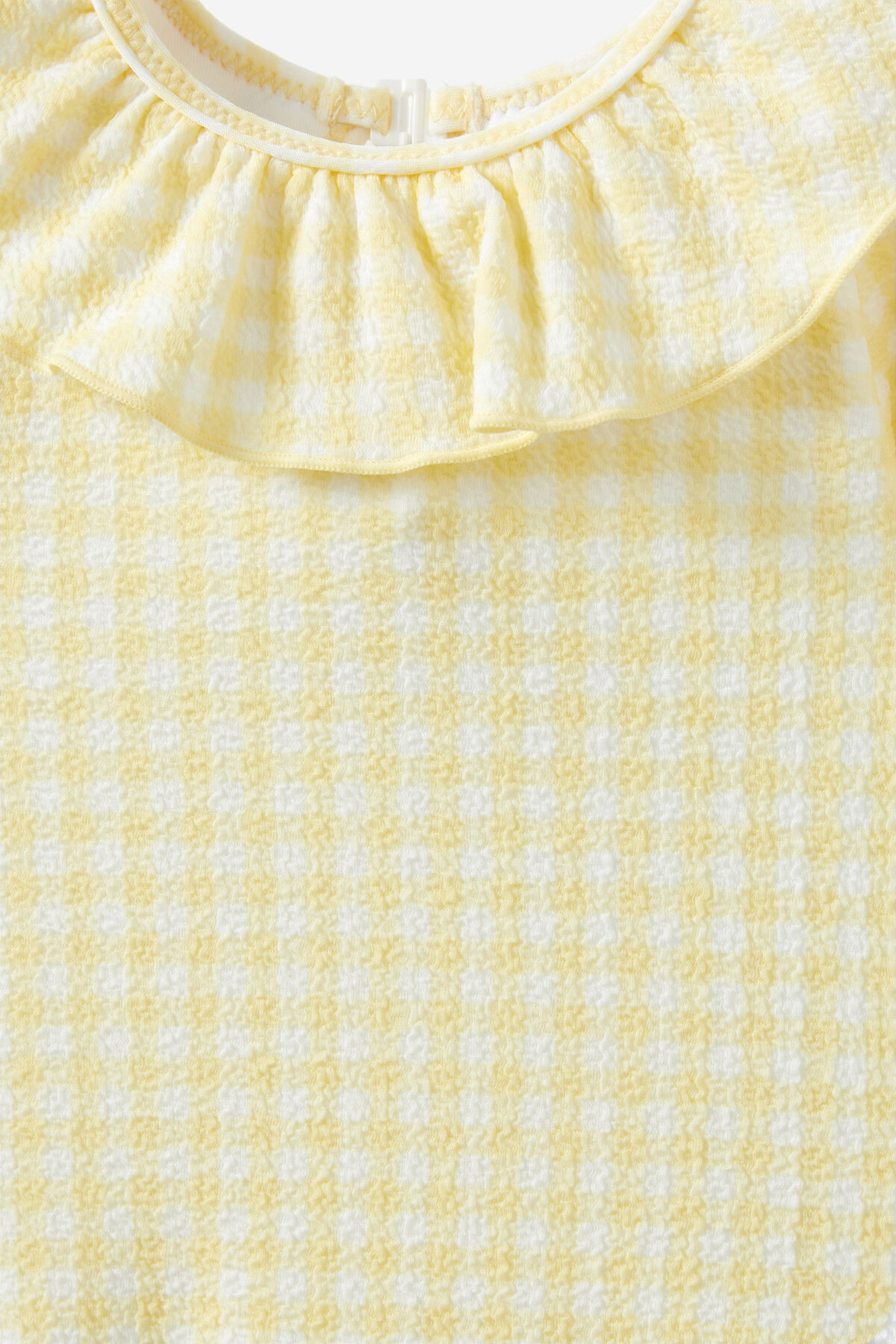 Bonnie Long Sleeve Ruffle One Piece (Keyhole Back) | Cotton On (US)