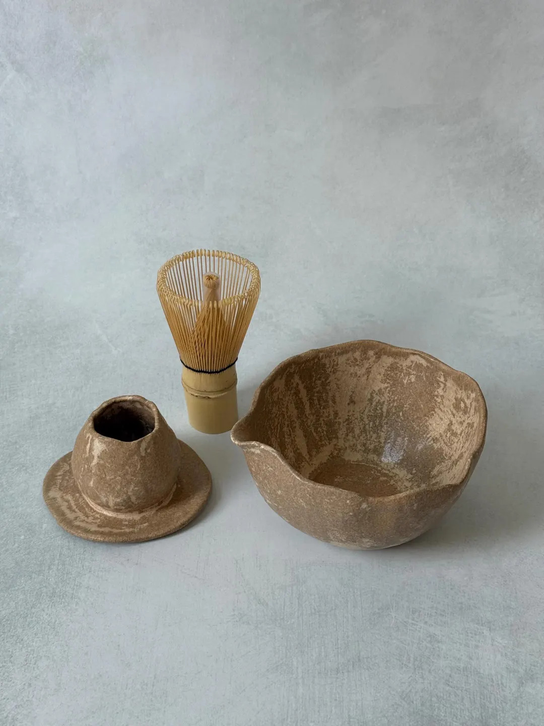 Matcha Set with Bamboo Whisk, Handmade Ceramic Matcha Bowl and Whisk Holder, Traditional Whisk In... | Etsy (US)