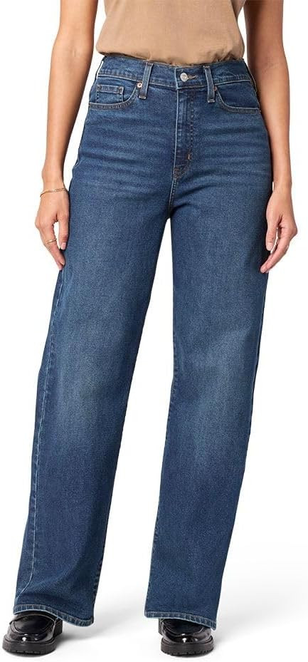 Levi Strauss Signature Women's Heritage High-Rise Loose Straight Jeans Stretch Denim (Also Availa... | Amazon (US)