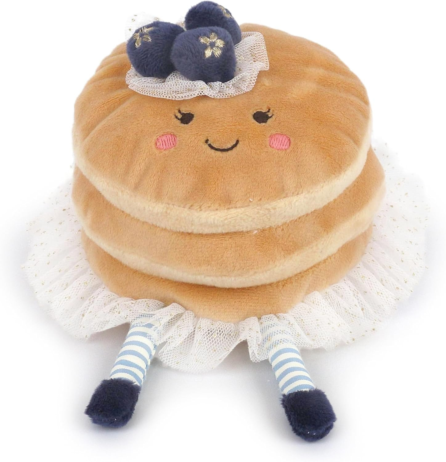 MON AMI Pretty Pancake Plush Toy – 7 inches Cute Breakfast Stack Plushie with Blueberries | Sof... | Amazon (US)