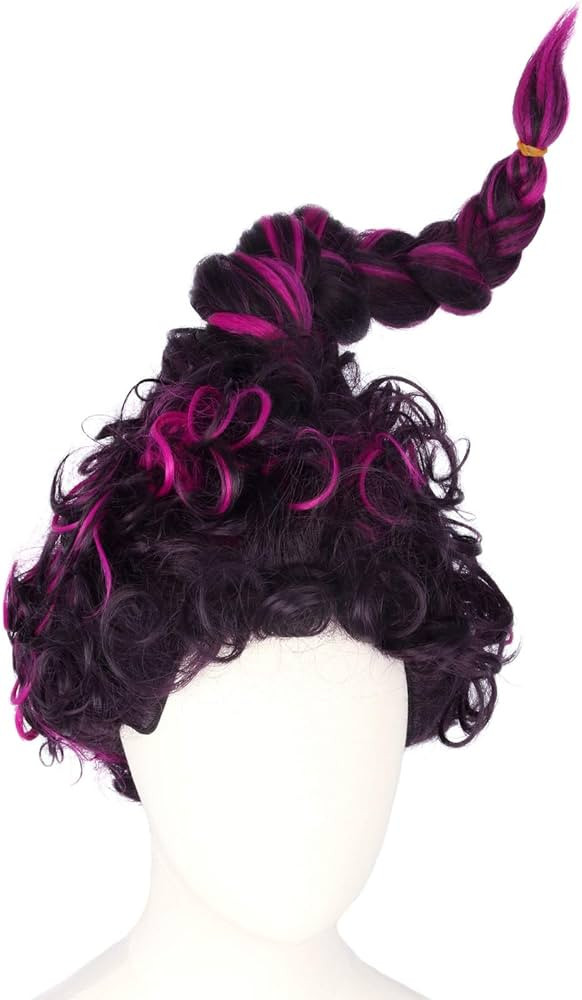 Topcosplay Women's Wig Halloween Costume Cosplay Purple Wigs with Braid | Amazon (US)