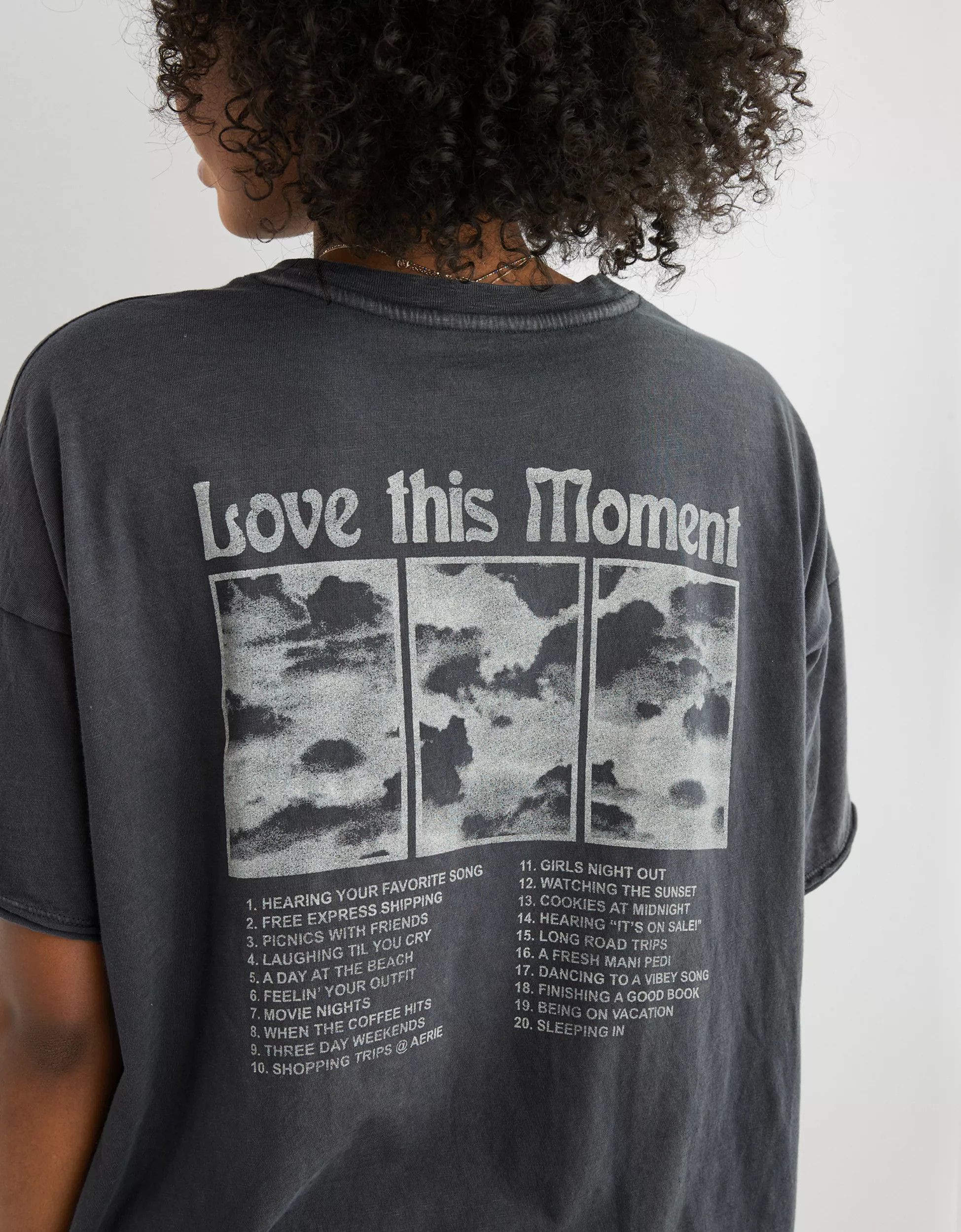 Aerie Graphic Oversized Boyfriend T-Shirt | Aerie