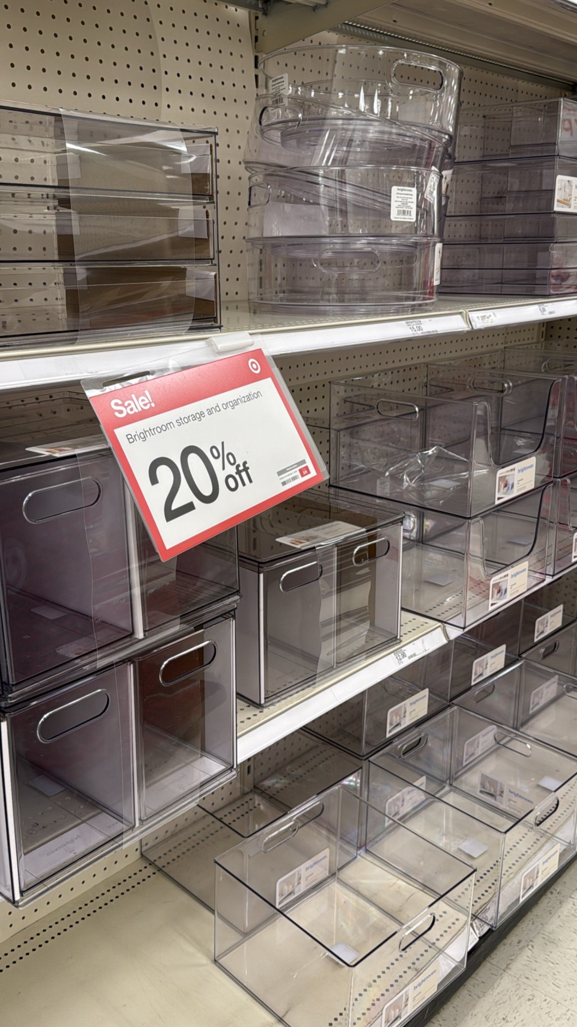 Some of my favorite organizing bins are 20% off at Target! 
Use them under kitchen and bathroom sinks, closets, laundry room cabinets. The turntables work perfectly to hold medicine, makeup, office items  

#LTKFindsUnder50 #LTKSaleAlert #LTKHome