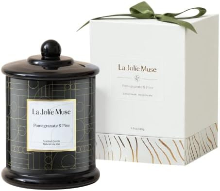 LA JOLIE MUSE Pomegranate Pine Candle, Christmas Candles Gifts for Women, Pine Scented Candles, N... | Amazon (US)