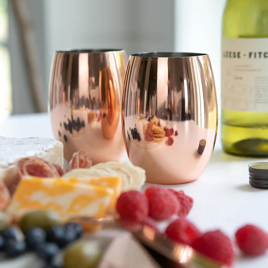 Appellation Stemless Wine Glasses (Set Of 2) | Uncommon James
