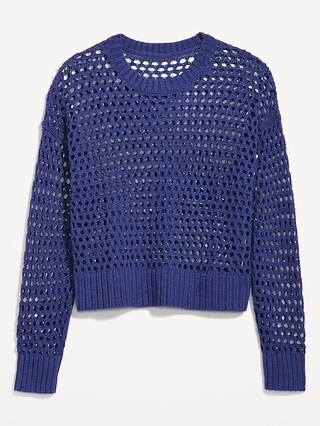 Open-Stitch Pullover Sweater for Women | Old Navy (US)