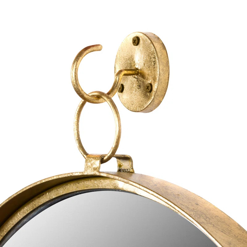 Della Round Metal Wall Mirror | Wayfair North America