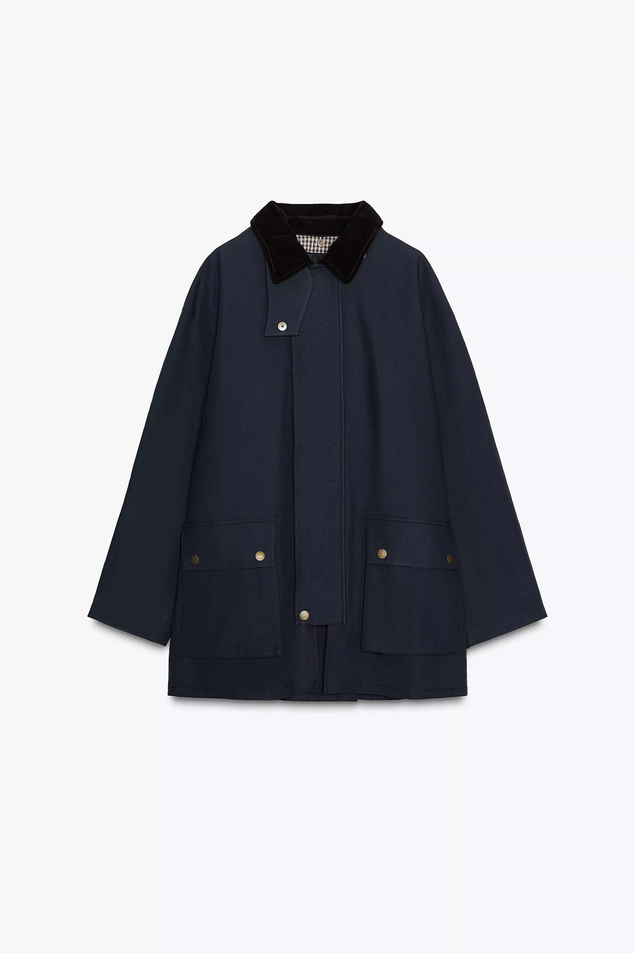 CONTRAST COLLAR HOODED TRENCH ZW COLLECTION | Zara Canada