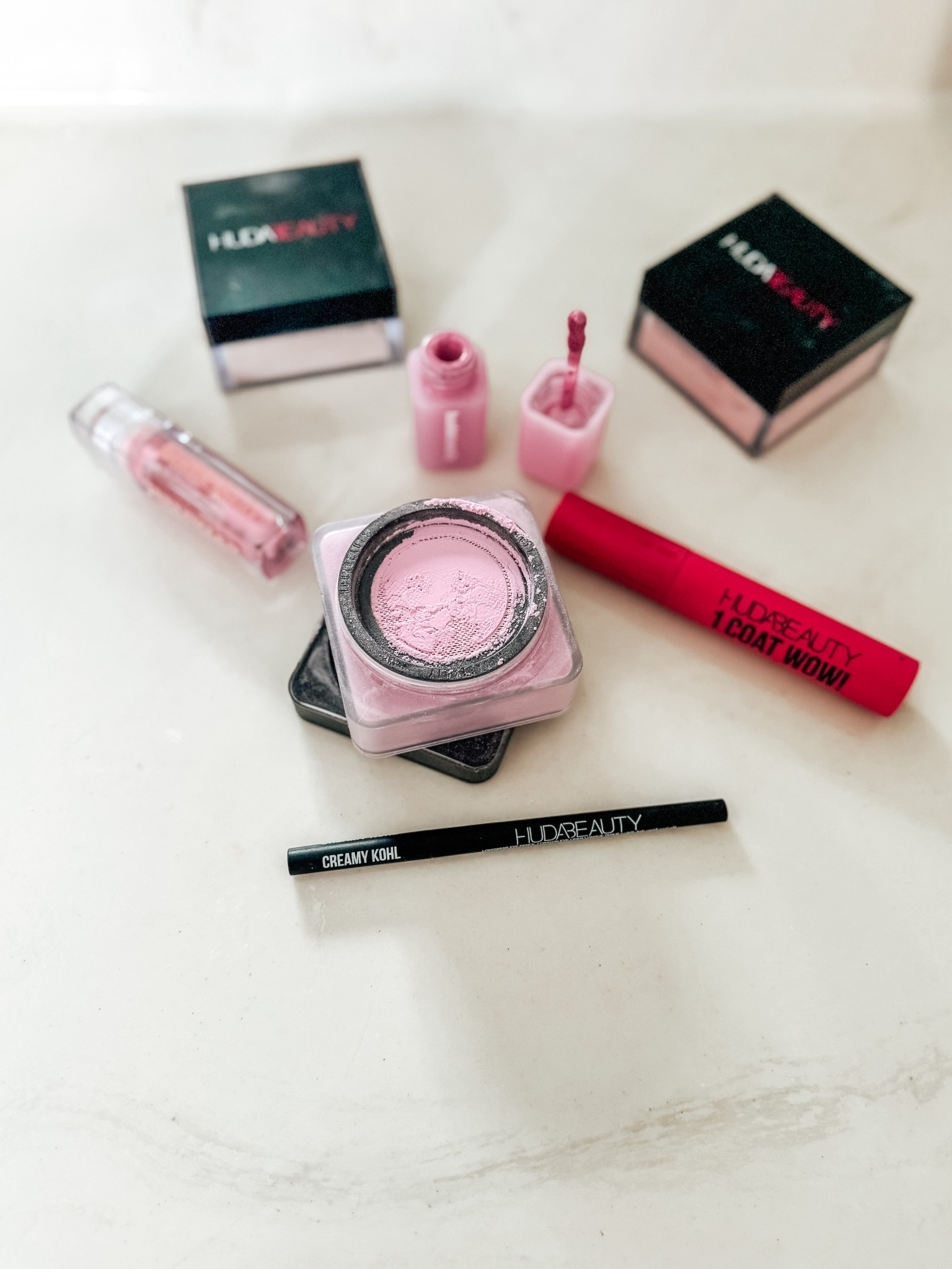 HUDA Beauty has been a favorite in my collection for years ✨ I pulled together a flat lay with my must-haves 🤍 With the new Easy Bake powder duos just announced, I’m curious — which one are you eyeing? 💄

#LTKBeauty