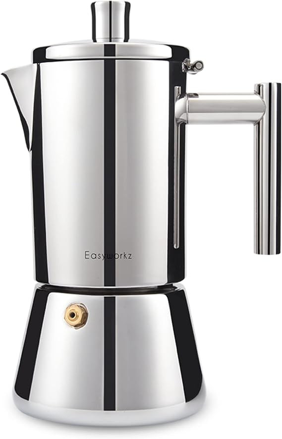 Easyworkz Diego Stovetop Espresso Maker Stainless Steel Italian Coffee Machine Maker 12Cup 17.5 o... | Amazon (US)