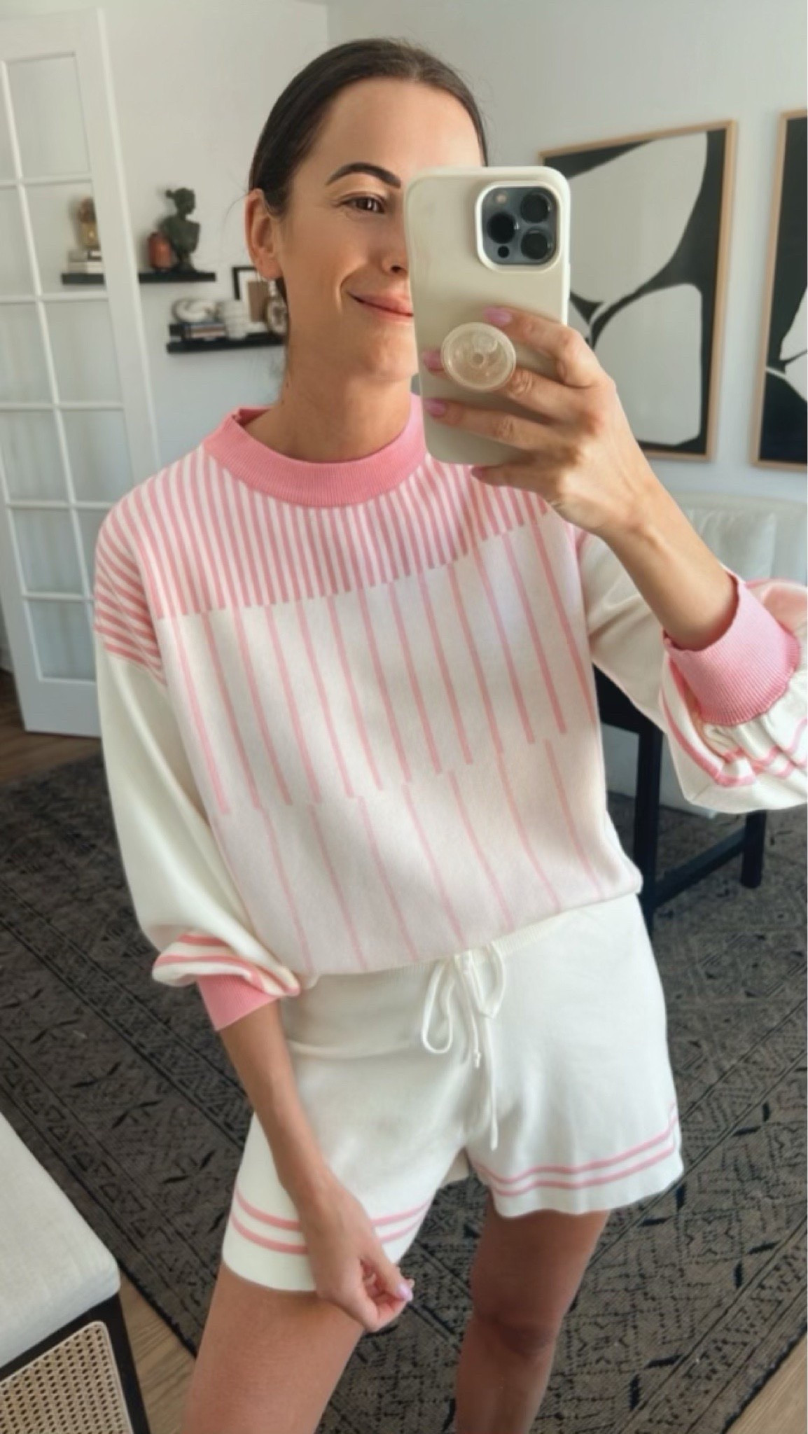 Cutest pink and cream/white set that would be great for spring or even Valentine’s Day! Comes in 4 color options! 

#LTKFindsUnder50 #LTKgrwm #LTKootd