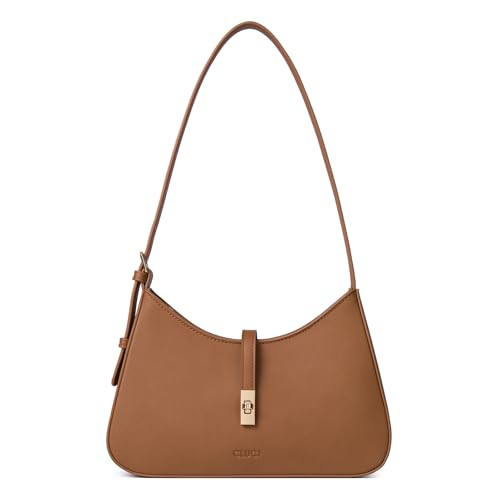 CLUCI Shoulder Bag for Women, Purses for Women, Handbag Hobo Bags Vegan Leather Crossbody Purse with Adjustable Strap Brown | Amazon (US)