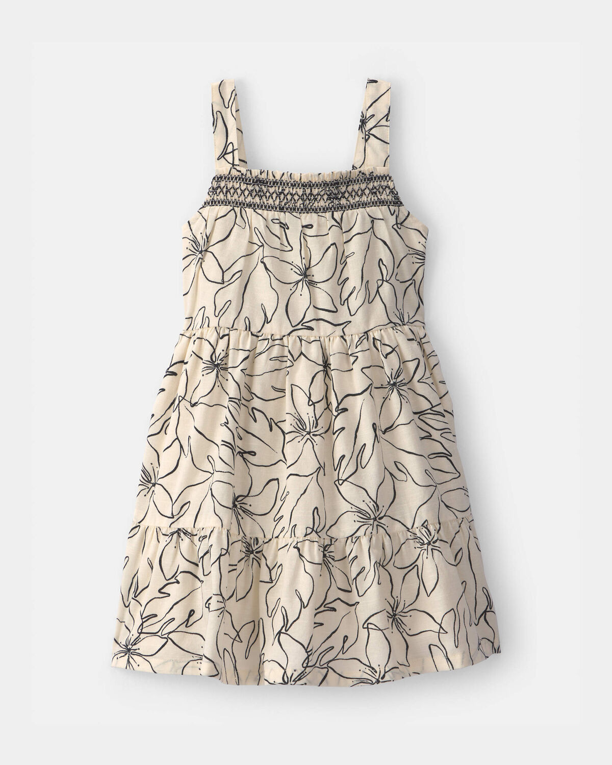 Toddler Girl Floral Sleeveless Dress - Black/Ivory | Carter's Inc
