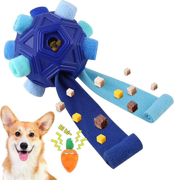 Dog Snuffle Ball-Interactive Puzzle Dog Toys Encourage Natural Foraging Skills Slow Feeder for Tr... | Amazon (US)